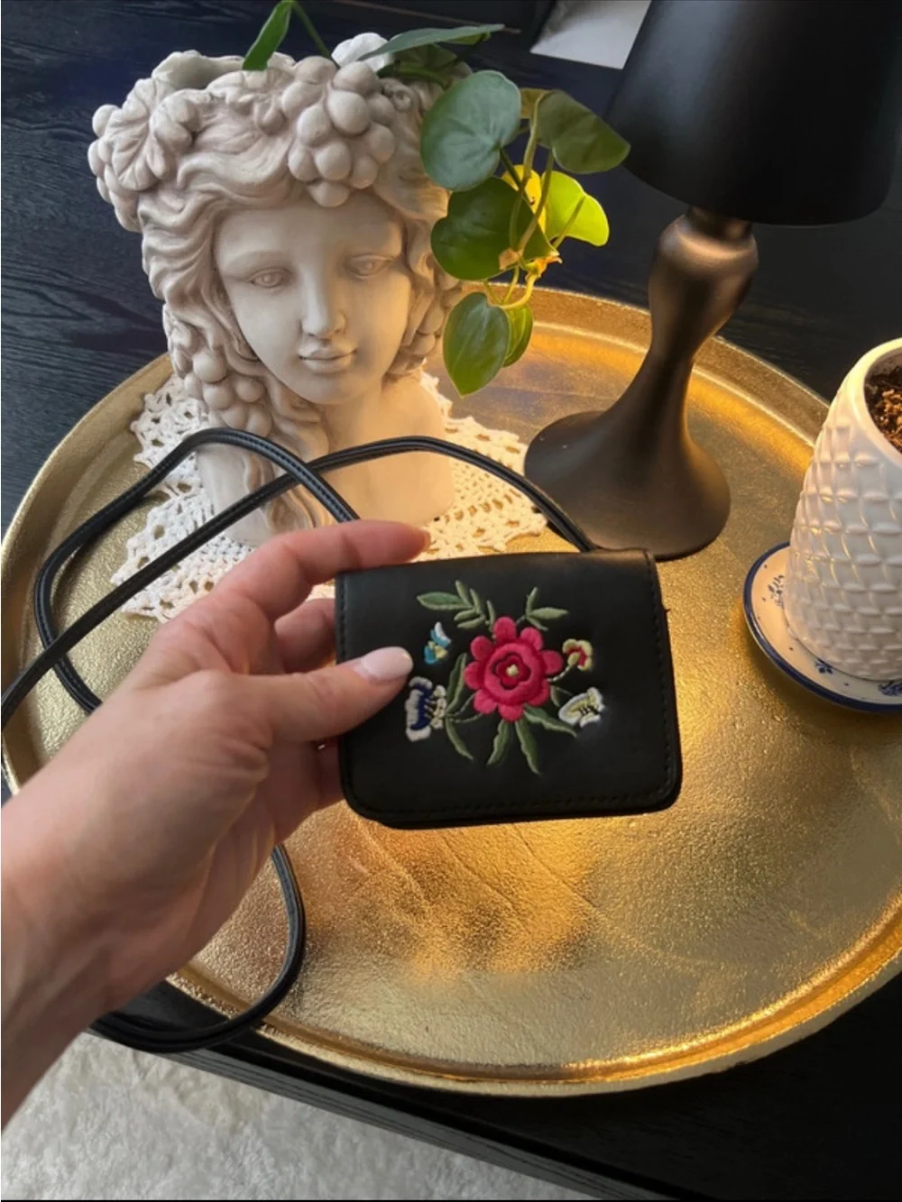 Vintage Embroidered Child’s crossbody purse